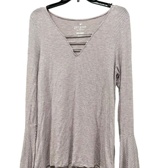 American Eagle Outfitters Soft & Sexy Long Sleeve Blouse - Size Large - Picture 1 of 3
